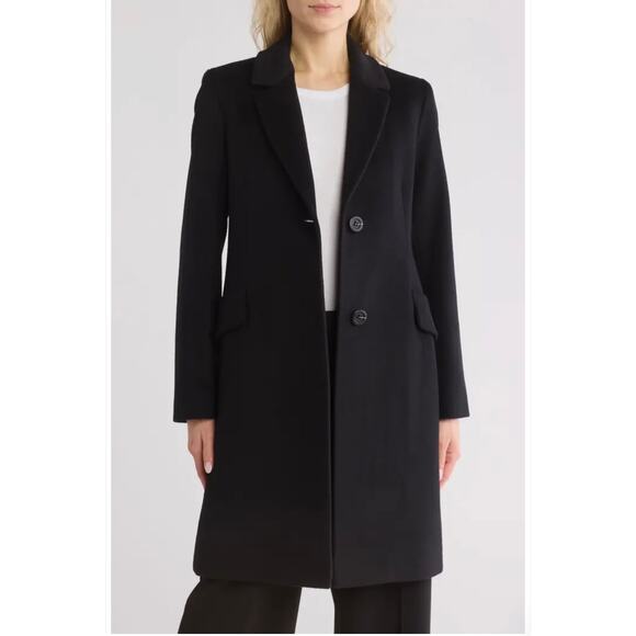 NEW Fleurette Studio Notch lapel Collar $1100 Wool Blend Coat Women's Sz 8